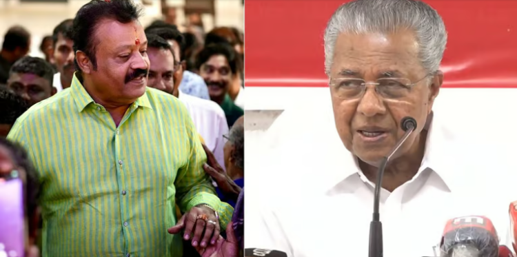 ‘പിണറായി വിജയൻ എന്നെ സിപിഎമ്മിലേക്ക് ക്ഷണിച്ചിട്ടുണ്ട്, ചങ്കൂറ്റമുണ്ടെങ്കിൽ ഇല്ലെന്ന് പറയട്ടെ’: സുരേഷ് ഗോപി