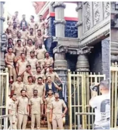ശബരിമല ഫോട്ടോ ഷൂട്ട്; 23 പൊലീസുകാര്‍ക്ക് നല്ല നടപ്പ്
