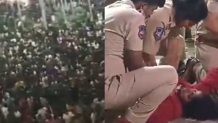 പുഷ്പ 2 റിലീസിനിടെ തിക്കും തിരക്കും; ഒരു സ്ത്രീ മരിച്ചു, 2 പേരുടെ നില ​ഗുരുതരം