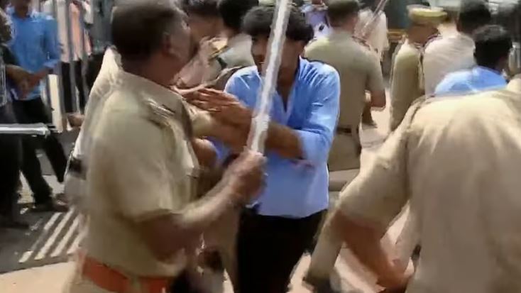 കണ്ണൂര്‍ തോട്ടട ഐടിഐയില്‍ കെഎസ് യു- എസ്എഫ്‌ഐയും തമ്മില്‍ വന്‍ സംഘര്‍ഷം; ലാത്തി വീശി പൊലീസ്