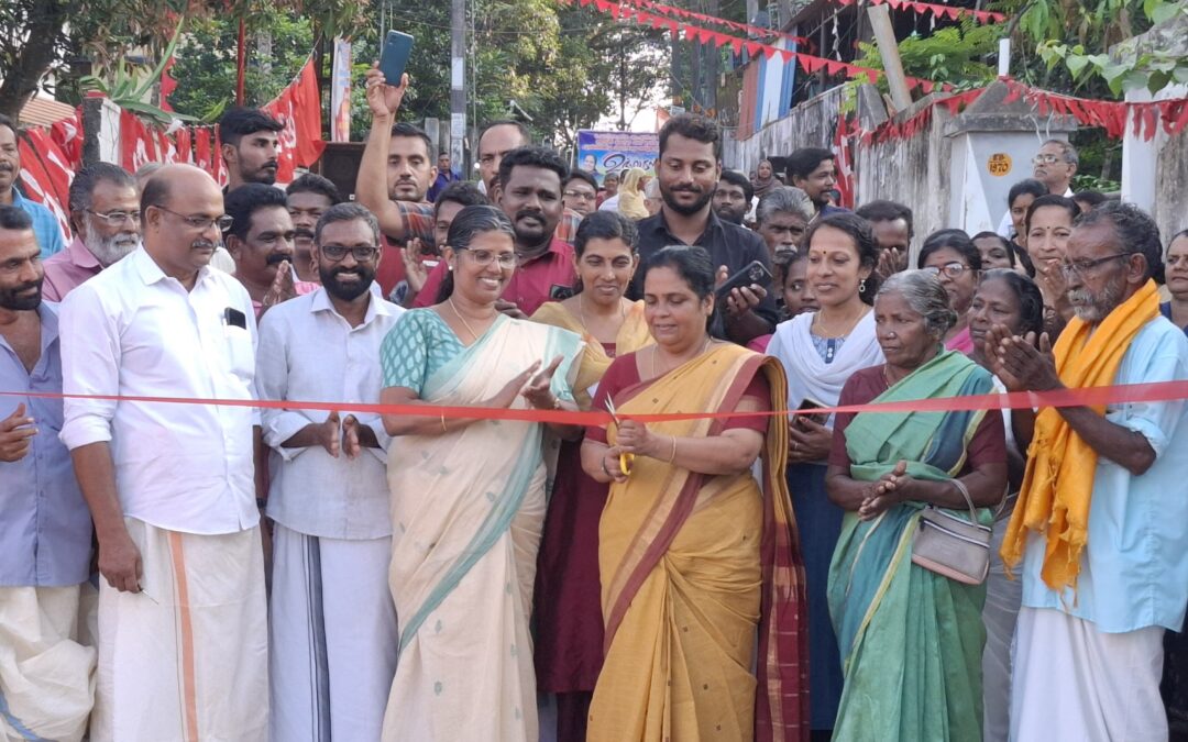 പുനർനിർമ്മിച്ച ചിറ്റാറ്റിൻകര – അയ്യങ്കാളി റോഡിന്റെ ഉദ്ഘാടനം നടന്നു