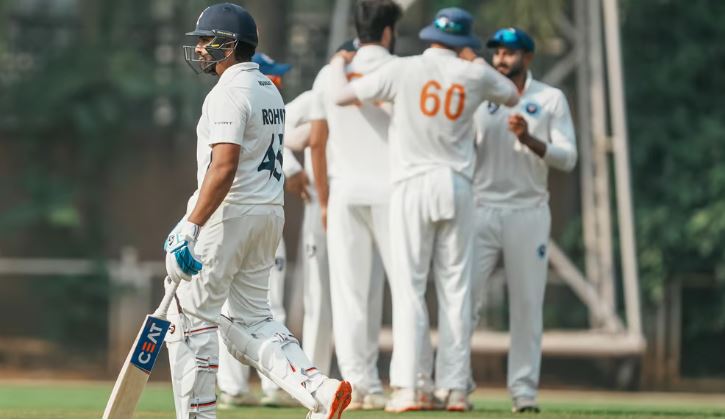 19 പന്തില്‍ 3 റണ്‍സ്, ഔട്ട്! രഞ്ജിയിലും ബാറ്റിങില്‍ പരാജയപ്പെട്ട് രോഹിത് ശര്‍മ