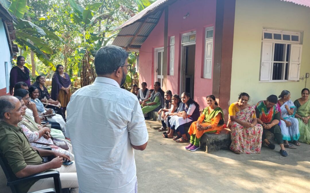 കുടുംബശ്രീ യൂണിറ്റുകളെ അഗർബത്തി നിർമ്മാണം പരിശീലിപ്പിച്ച് തോന്നയ്ക്കൽ  സ്കൂളിലെ കുട്ടികൾ