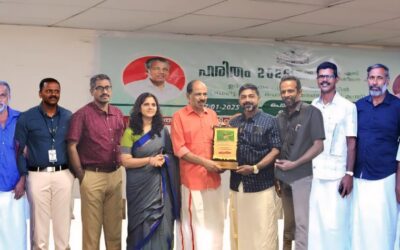 പിരപ്പമൺകാട് പാടശേഖരസമിതിക്ക് ആദരം