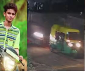 ബൈക്ക് ഓട്ടോയുടെ പിന്നിലിടിച്ച് അപകടം; ബൈക്കിൻ്റെ പിന്നിലിരുന്ന യുവാവ് മരിച്ചു