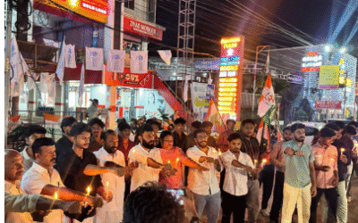 പഹൽഗാമിൽ നടന്ന ഭീകരാക്രമണത്തിൽ പ്രതിഷേധിച്ച് യൂത്ത് കോൺഗ്രസ് ആറ്റിങ്ങൽ ഭീകര വിരുദ്ധ സദസ്സ് സംഘടിപ്പിച്ചു