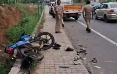 ദേശീയപാതയിൽ തോട്ടയ്ക്കാട് പാലത്തിന് സമീപം അപകടം; മധ്യവയസ്കന് ദാരുണാന്ത്യം