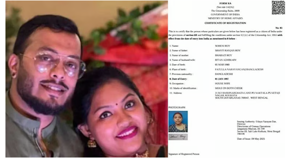 ‘ജീവന്റെ വില’; പഹല്‍ഗാമില്‍ കൊല്ലപ്പെട്ട പശ്ചിമ ബംഗാള്‍ സ്വദേശിയുടെ ഭാര്യക്ക് ഇന്ത്യന്‍ പൗരത്വം