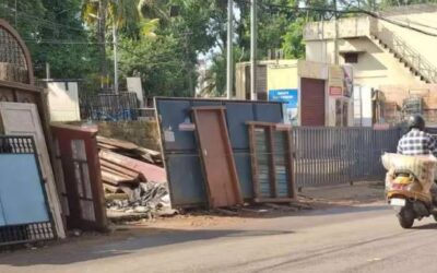 വ്യാപാരികളെ ഒഴിപ്പിച്ച സ്ഥലം കരാറുകാരന്റെ വിൽപന കേന്ദ്രമാക്കി മാറ്റി