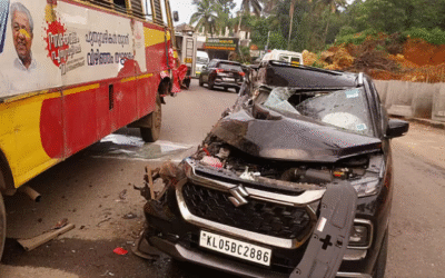 അടിമാലിയിൽ കാറും കെഎസ് ആര്‍ടിസി ബസും കൂട്ടിയിടിച്ചു; ഒരാൾക്ക് ഗുരുതര പരിക്ക്