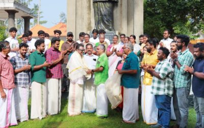 സിപിഎം ജില്ലാ സെക്രട്ടറിയേറ്റ് അംഗം ഐ ബി സതീഷിന് കായിക്കരയിൽ സ്വീകരണം നൽകി