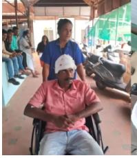 കൊല്ലം റെയിൽവേ സ്റ്റേഷനിൽ നിർമാണത്തിലിരുന്ന കെട്ടിടത്തിൽനിന്ന് കമ്പി തലയിൽ വീണ് രണ്ട് യാത്രക്കാർക്ക് ഗുരുതര പരിക്ക്