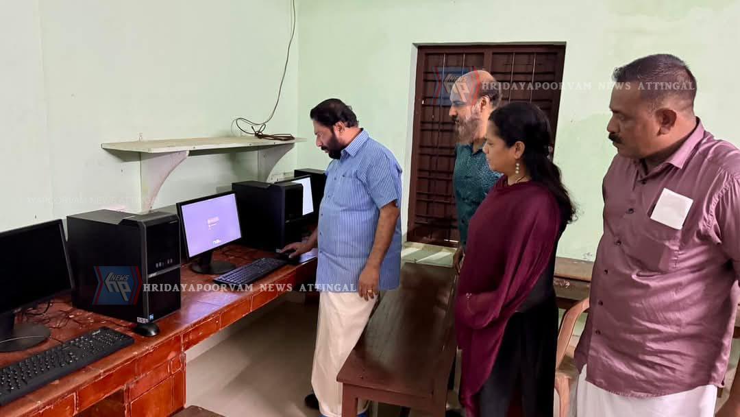 വെട്ടൂർ ഗവ: എച്ച്എസ്എസിന് കമ്പ്യൂട്ടറുകൾ നൽകി