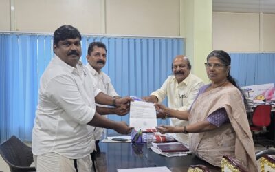 ആറ്റിങ്ങലിലെ ഗതാഗത ക്രമീകരണം വ്യാപാരി വ്യവസായി ഏകോപന സമിതി ഭാരവാഹികൾ നഗരസഭ ഭരണകർത്താക്കൾക്ക് കത്ത് നൽകി