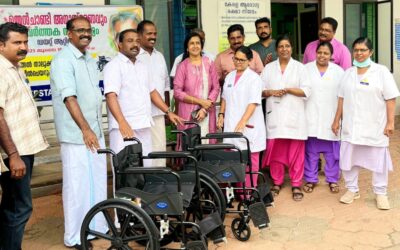 കെപിഎസ്ടിഎ ആശുപത്രിയിൽ ചക്രകസേര വിതരണം ചെയ്തു
