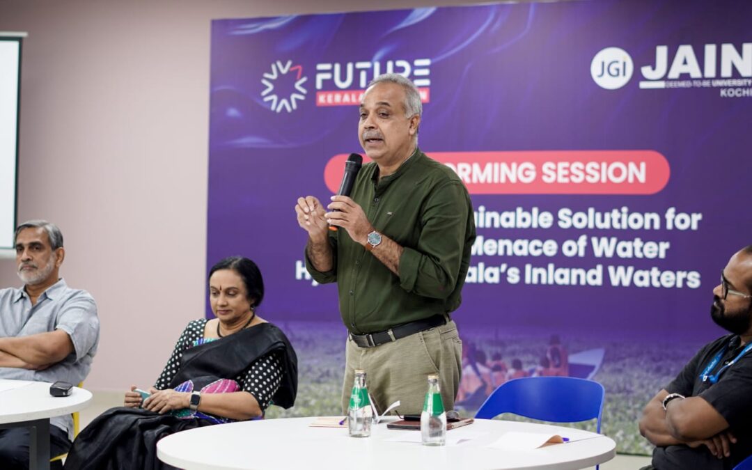 കുളവാഴ ശല്യം: ബോധവത്കരണ ക്യാമ്പയിനുമായി കൊച്ചി ജെയിൻ യൂണിവേഴ്സിറ്റി