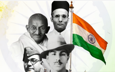 മഹാത്മാ ഗാന്ധിക്ക് മുകളില്‍ സവര്‍ക്കര്‍; പെട്രോളിയം മന്ത്രാലയത്തിന്റെ സ്വാതന്ത്ര്യദിന പോസ്റ്റര്‍; വിവാദം