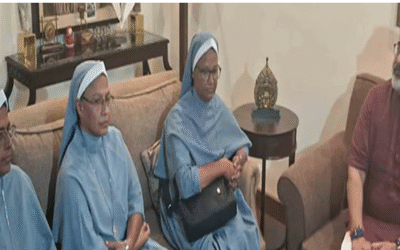 ‘എത്തിയത് നന്ദിപറയാന്‍’, രാജീവ് ചന്ദ്രശേഖറുമായി ഡല്‍ഹിയില്‍ കന്യാസ്ത്രീകളുടെ കൂടിക്കാഴ്ച