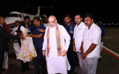 കേന്ദ്ര ആഭ്യന്തര മന്ത്രി അമിത് ഷാ കൊച്ചിയിലെത്തി; നഗരത്തില്‍ ഗതാഗത നിയന്ത്രണം