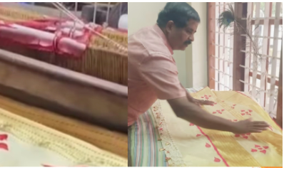 രാഷ്ട്രപതിക്കും പ്രധാനമന്ത്രിക്കുമടക്കം ഓണക്കോടി തിരുവനന്തപുരത്ത് തയ്യാർ, കൈത്തറിയുടെ പൊന്നാട പെരിങ്ങമ്മലയിൽ നിന്നും