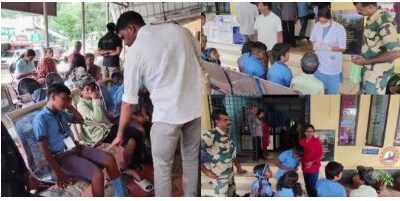 തെൻമലയിൽ വിനോദ സഞ്ചാരത്തിനെത്തിയ സ്കൂൾ വിദ്യാർത്ഥികൾക്ക് നേരെ കടന്നൽ ആക്രമണം