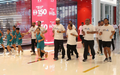 ദുബൈ മാളത്തൺ: ആദ്യ ദിനം വ്യായാമം ചെയ്യാനെത്തിയത് നൂറുകണക്കിന് ആളുകൾ