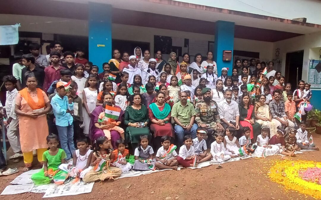 എൻ.എസ്.ജി കമാൻഡോയുടെ സാന്നിധ്യത്തിൽ സ്വാതന്ത്ര്യ ദിനാഘോഷം വർണാഭമാക്കി ഗവൺമെൻ്റ് ഹൈസ്കൂൾ കുടവൂർക്കോണം