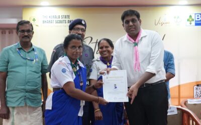 കേരള സ്റ്റേറ്റ് ഭാരത് സ്കൗട്ട്സ് & ഗൈഡ്സ് ദീർഘകാല പ്രവർത്തനങ്ങൾക്ക് ഉള്ള സംസ്ഥാന അവാർഡുകൾ വിതരണം ചെയ്തു