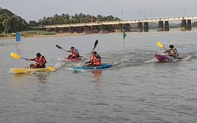 ചരിത്രത്തിലാദ്യമായി ആവേശത്തിന്റെ തുഴയെറിഞ്ഞ് ഭാരതപ്പുഴയിലും വള്ളംകളി!