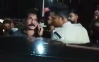 മദ്യലഹരിയിൽ പൊലീസുകാരന്റെ ഡ്രൈവിങ്; കാറിലും 2 ബൈക്കിലും ഇടിച്ചു; കാൽനട യാത്രക്കാരനും പരിക്ക്