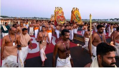 അല്പശി ഉത്സവം സമാപിച്ചു; ആറാട്ടിന് ശേഷം റൺവേ തുറന്നു