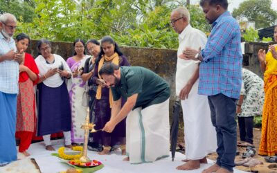 വേങ്കോട് അംഗൻവാടി കെട്ടിടത്തിന്റെ നിർമ്മാണ ഉദ്ഘാടനം വി ജോയി എം എൽ എ നിർവഹിച്ചു