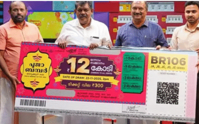 12 കോടിയുടെ ഭാഗ്യശാലി ആര്? പൂജാ ബംപര്‍ ലോട്ടറി ഫലം പ്രഖ്യാപിച്ചു