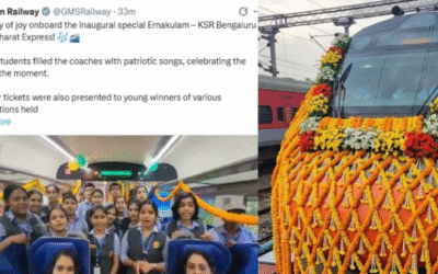 വന്ദേഭാരതില് ആര്എസ്എസ് ഗണഗീതം ആലപിച്ച് കുട്ടികള്; വീഡിയോ പങ്കുവെച്ച് ദക്ഷിണ റെയില്വേ; വിമര്ശനം