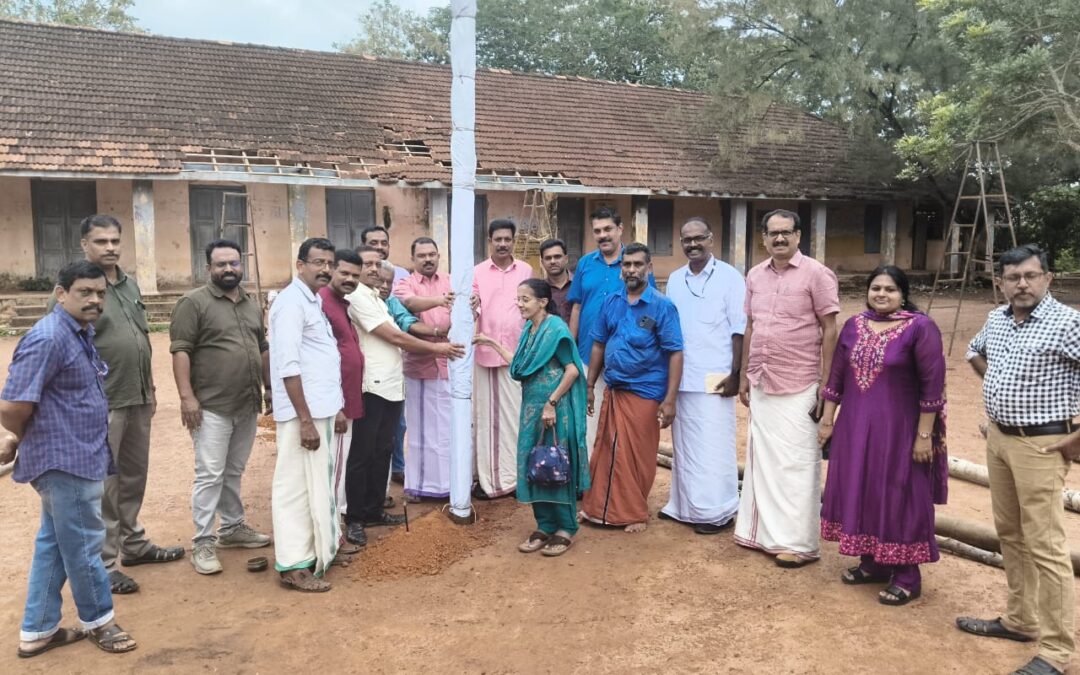 റവന്യൂ ജില്ലാ സ്കൂൾ കലോത്സവം; പന്തൽ നാട്ടൽ കർമ്മം നടന്നു