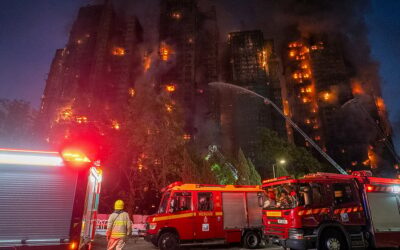 ഹോങ്കോങ്ങ് തീപിടിത്തം: മരണം 44 ആയി; 279 പേരെ കാണാതായി; മൂന്നുപേര്‍ അറസ്റ്റില്‍