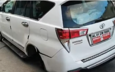 സജി ചെറിയാന് സഞ്ചരിച്ച വാഹനത്തിന്റെ ടയര് ഊരിത്തെറിച്ചു; മന്തിയും ജീവനക്കാരും പരിക്കേല്ക്കാത രക്ഷപ്പെട്ടു