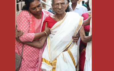 111-ാം വയസിലും വോട്ട് ചെയ്ത് ജാനകി; തൃശൂരിന്റെ ‘അമ്മ മുത്തശ്ശി’