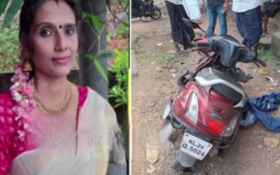 കൊല്ലം ശാസ്താംകോട്ട സിനിമാപറമ്പിൽ ടോറസും സ്കൂട്ടറും കൂട്ടിയിടിച്ച് വീട്ടമ്മ മരിച്ചു