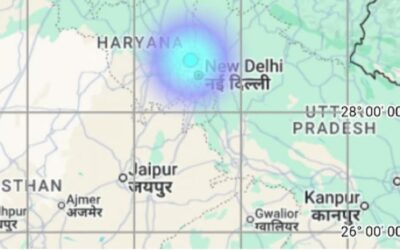 ഡല്‍ഹിയില്‍ ഭൂചലനം, 2.8 തീവ്രത, പ്രഭവ കേന്ദ്രം വടക്കന്‍ ഡല്‍ഹി