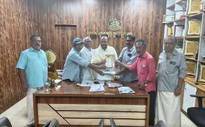 ആറ്റിങ്ങൽ നഗരസഭയുടെ പുതിയ ചെയർമാൻ എം. പ്രദീപിന് ആദരവ് നൽകി