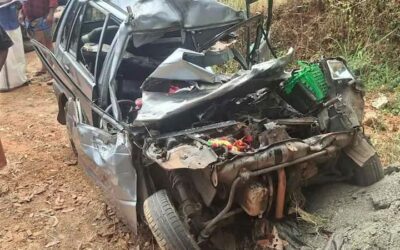 മോനിപ്പള്ളിയില്‍ കാറും കെഎസ്ആര്‍ടിസി ബസും കൂട്ടിയിടിച്ച് അപകടം; എട്ടുവയസുകാരന്‍ ഉള്‍പ്പെടെ 3 പേര്‍ മരിച്ചു