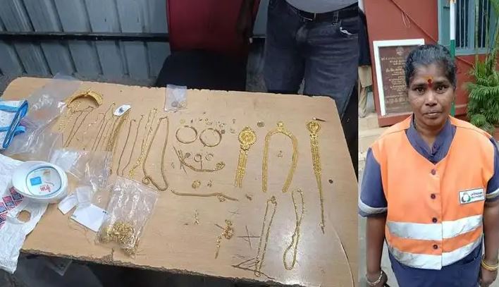 റോഡിൽ കിടന്ന ബാഗിൽ 45 ലക്ഷത്തിന്റെ സ്വർണം; പോലീസിന് കൈമാറി ശുചീകരണ തൊഴിലാളി, പിന്നാലെ മുഖ്യമന്ത്രിയുടെ സമ്മാനം