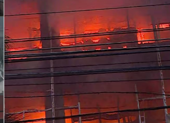 പാളയത്തെ ജയലക്ഷ്മി ടെക്സ്റ്റൈൽസിന്റെ കെട്ടിടത്തിൽ വൻ തീ പിടിത്തം