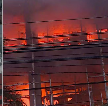 പാളയത്തെ ജയലക്ഷ്മി ടെക്സ്റ്റൈൽസിന്‍റെ കെട്ടിടത്തിൽ വൻ തീ പിടിത്തം