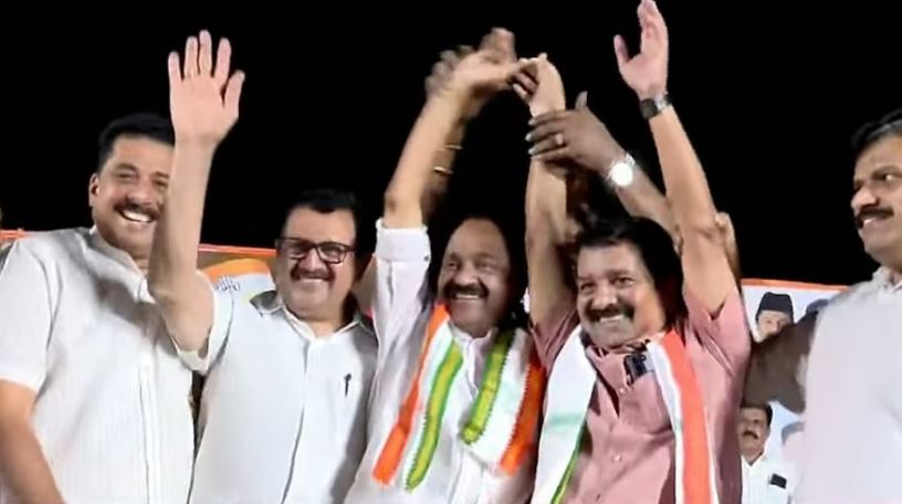 ’13 വര്‍ഷത്തെ വേദന മാറി’; എ സുരേഷ് കോണ്‍ഗ്രസ് വേദിയില്‍, വി ഡി സതീശന്‍ ഷാള്‍ അണിയിച്ച് സ്വീകരിച്ചു