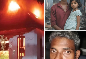 രണ്ടാനച്ചൻ വീടിന് തീയിട്ടു! അനിയത്തിയെ പുറത്തെത്തിച്ച് ചേട്ടന്റെ ജീവൻ പണയംവെച്ചുള്ള സഹസികത