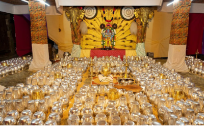 കൂത്തമ്പലത്തില് സ്വര്ണ്ണ, വെള്ളിക്കുടങ്ങള് സജ്ജം; ഗുരുവായൂരപ്പന് നാളെ സഹസ്രകലശാഭിഷേകം