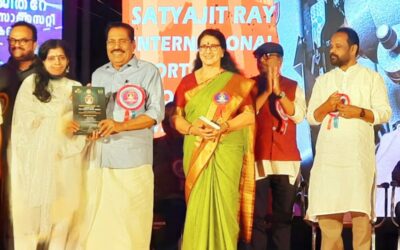 സത്യജിത് റേ ഡോക്യുമെൻ്ററി പുരസ്കാരം ഏറ്റുവാങ്ങി ബിന്ദു നന്ദന