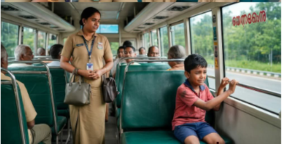 കണ്ണുനിറയിക്കുന്ന ആ പൈതലിന് കാവലാളായി കെ.എസ്.ആർ.ടി.സിയിലെ ‘അമ്മ മനസ്സ്’!